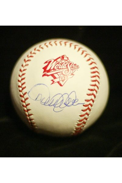 Derek Jeter Signed Baseball Autographed Steiner 1998 World Series Yankees
