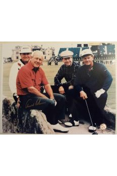 Arnold Palmer Signed 11x14 Photo 1995 British Open Watson Jack Nicklaus