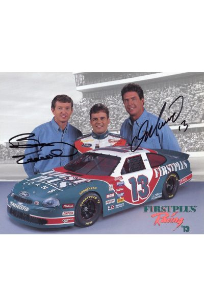 Dan Marino Bill Elliott Signed 8x10 Photo Autographed Mounted Memories COA NASCAR Auto