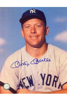 Mickey Mantle Signed 8x10 Photo Autographed