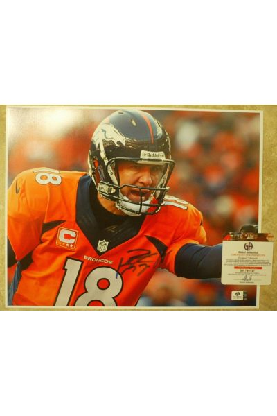 Peyton Manning Signed 11x14 Photo Autographed Auto GA GAI COA Colts Broncos
