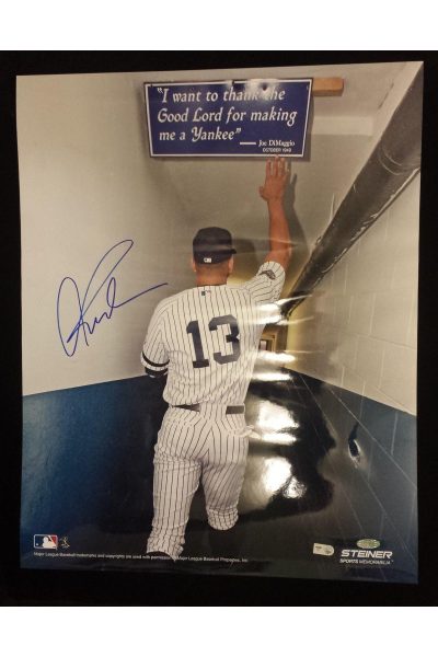 Alex Rodriguez 11x14 Photo Signed Autographed Auto COA Steiner Sports Yankees