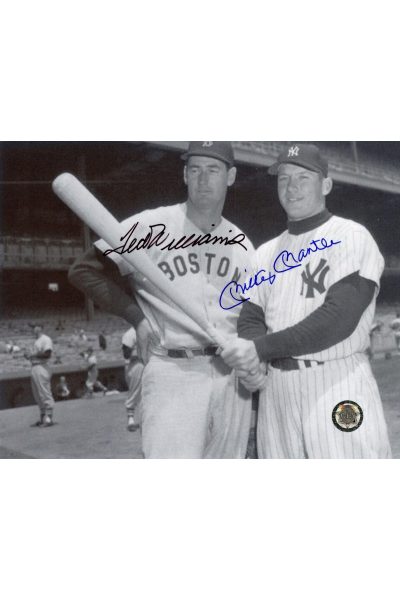 Mickey Mantle Ted Williams Signed 8x10 Photo Autographed