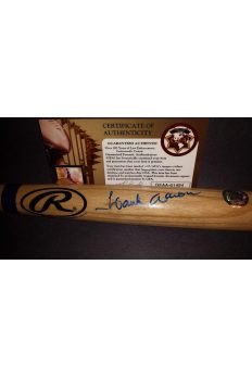Hank Aaron Signed Mini Bat Autographed