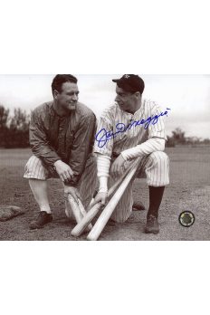 Joe DiMaggio Signed 8x10 Photo Autographed with Lou Gehrig