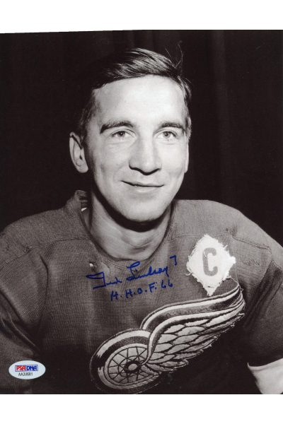 Ted Lindsay 8x10 Photo Signed Autographed Auto PSA DNA COA Red Wings HOF