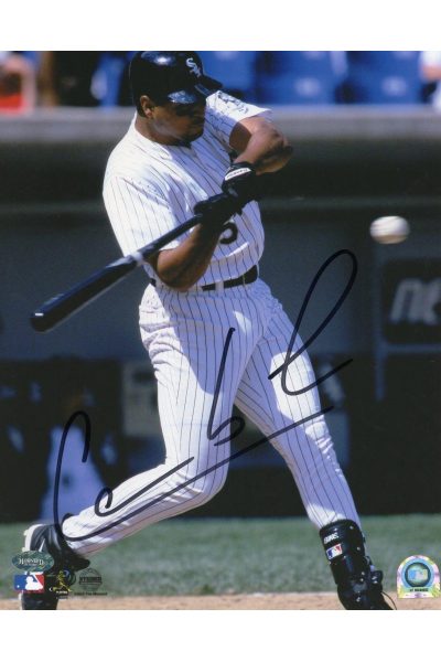 Carlos Lee 8x10 Photo Signed Autographed Auto Authenticated Mounted Memories