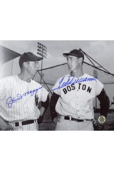 Joe DiMaggio Ted Williams Signed 8x10 Photo Autographed