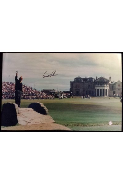 Arnold Palmer Signed 15x24 Photo 1995 British Open Final farewell