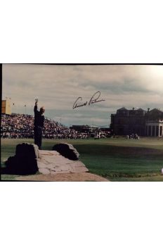 Arnold Palmer Signed 13x20 Photo 1995 British Open Final farewell