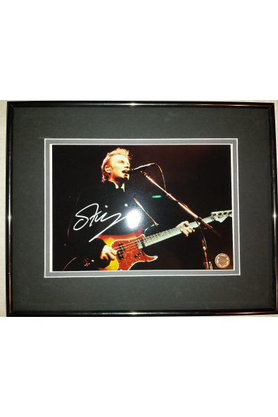 Sting 8x10 Signed Autographed Framed the Police