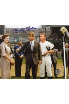 Mickey Mantle Signed 8x10 Photo Autographed with RFK Kennedy