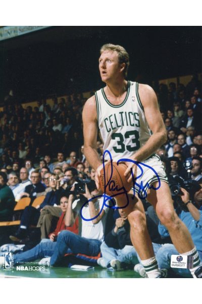 Larry Bird Signed 8x10 Photo Autographed Auto GA GAI COA Celtics HOF