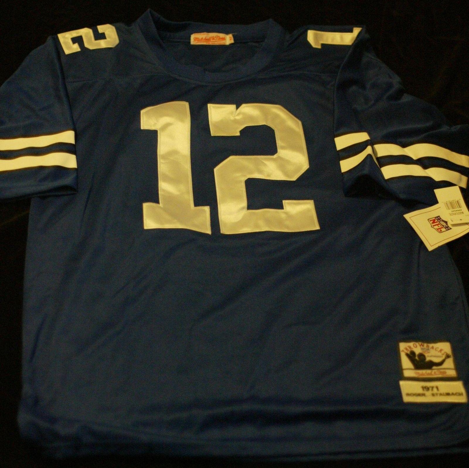 mitchell and ness roger staubach jersey