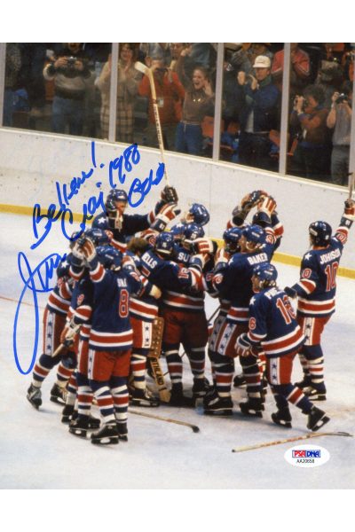 Jim Craig 8x10 Photo Signed Autographed PSA DNA 1980 Gold Metal Miracle on Ice