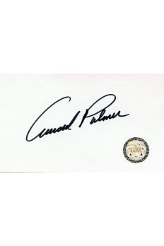 Arnold Palmer Signed Index Card Autographed