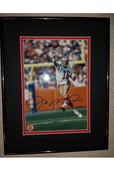 Joe Montana 8x10 Signed Autographed Framed 49ers
