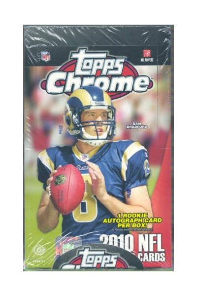 2010 Topps Chrome Football Hobby 12 box Case