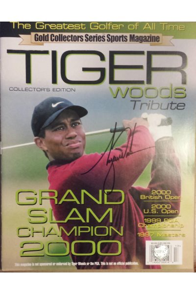 Tiger Woods Signed Tribute Magazine Autographed