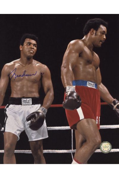 Muhammad Ali Signed 8x10 Photo Autographed George Foreman Fight 1974