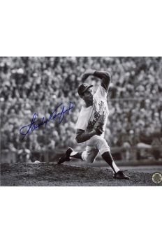 Sandy Koufax Signed 8x10 Photo Autographed Pitching Delivery B&W