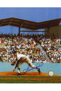 Sandy Koufax Signed 8x10 Photo Autographed Pitching Delivery Color