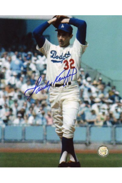 Sandy Koufax Signed 8x10 Photo Autographed The Windup Grainy