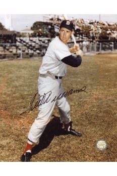 Ted Williams Signed 8x10 Photo Autographed Posed with Bat