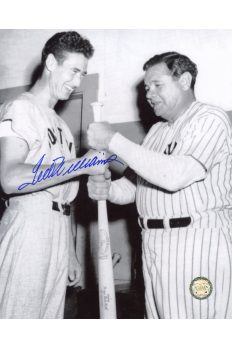 Ted Williams Signed 8x10 Photo Autographed with Babe Ruth