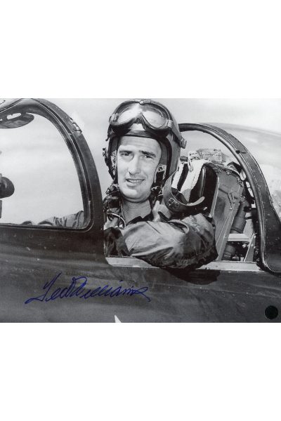 Ted Williams Signed 8x10 Photo Autographed USMC Fighter Pilot WWII