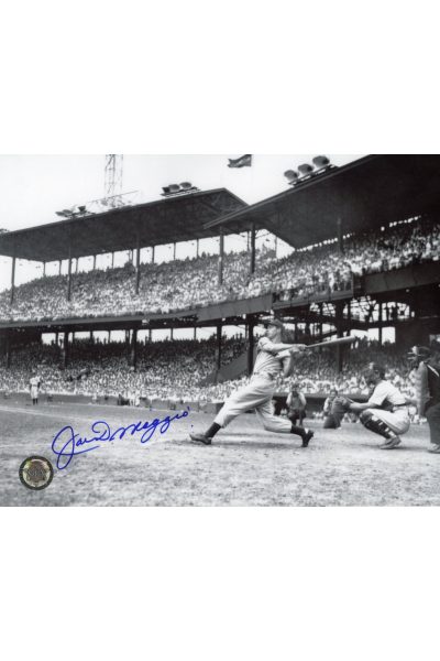 Joe DiMaggio Signed 8x10 Photo Autographed Posed with Bat Spring Training