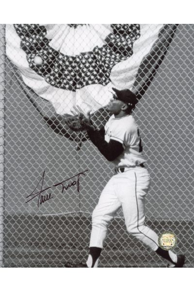 Willie Mays Signed 8x10 Photo Autographed The Catch B&W