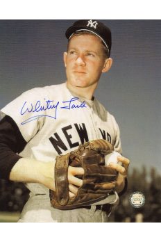 Whitey Ford Signed 8x10 Photo Autographed Posed Glove at Waist