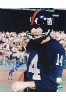 YA Tittle Signed 8x10 Photo Autographed NY Giants HOF