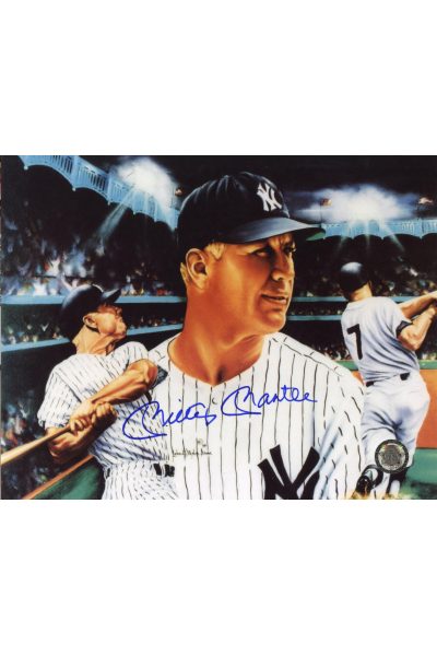 Mickey Mantle Signed 8x10 Photo Autographed Artwork