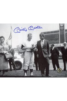 Mickey Mantle Signed 8x10 Photo Autographed With Robert Kennedy
