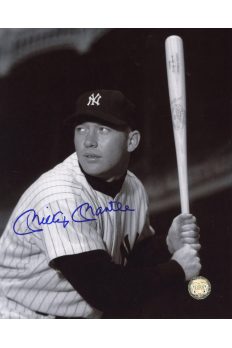 Mickey Mantle Signed 8x10 Photo Autographed Posed Batting left
