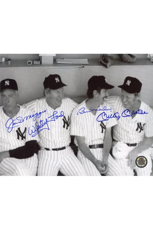 Mickey Mantle Ted Williams Signed 8x10 Photo Autographed GFA Yankees