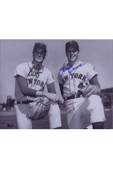 Nolan Ryan Tom Seaver Signed 8x10 Photo Autographed Amazing NY Mets
