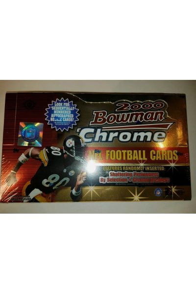 2000 Bowman Chrome Football Hobby Box Tom Brady RC Factory Sealed Refractor ?
