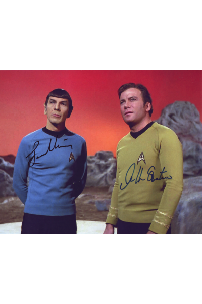William Shatner DeForest Kelley Leonard Nimoy 8x10 Signed COA Star Trek Autograph