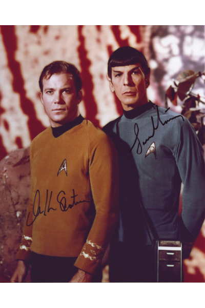William Shatner DeForest Kelley Leonard Nimoy 8x10 Signed COA Star Trek Autograph