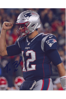 Tom Brady 8x10 Photo Signed Autograph Patriots Fist Pump