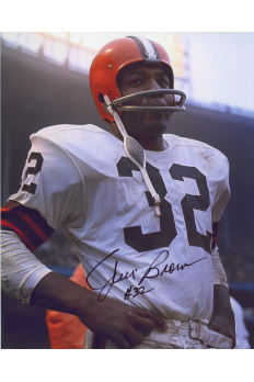 Jim Brown 8x10 Signed Autograph COA Browns Hands on Hips