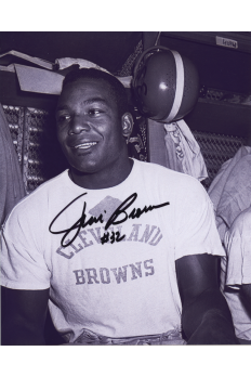 Jim Brown 8x10 Signed Autograph COA Browns Lockerroom