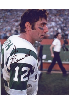 Joe Namath 8x10 Photo Signed Autograph NY Jets HOF Broadway Side Pose Super Bowl 3