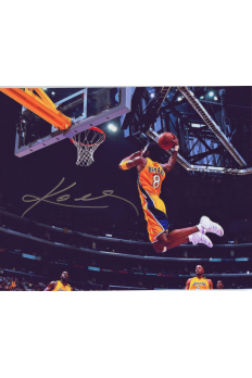 Kobe Bryant 8x10 Signed Autograph COA Lakers HOF Flying Dunk
