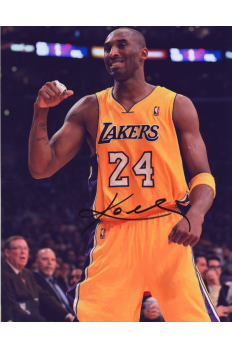 Kobe Bryant 8x10 Signed Autograph COA Lakers HOF Fist Bump