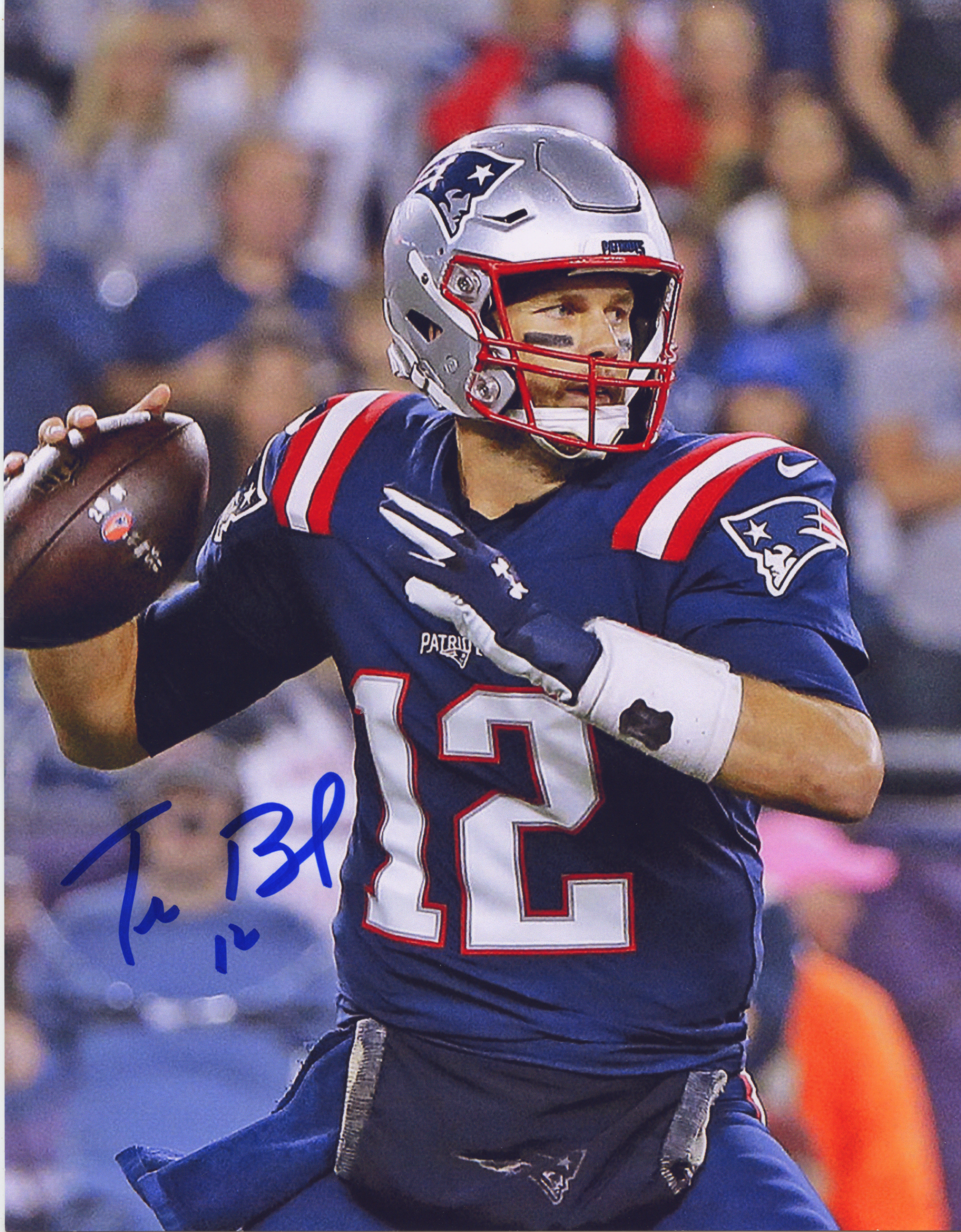 Tom Brady 8x10 Photo Signed Autograph Patriots Throwback Jersey - RBI  Sports Inc