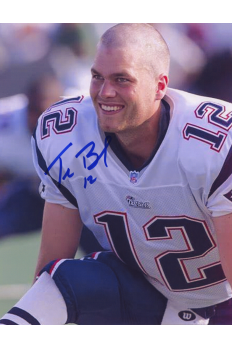Tom Brady 8x10 Photo Signed Autograph Patriots Shaved Head